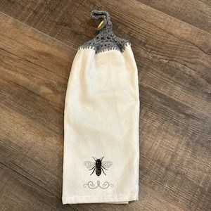 Homemade Crochet Decorative‎ Towel with Honeybees